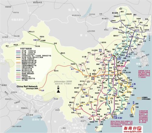 中国铁路最新地图揭示交通发展与变迁历程